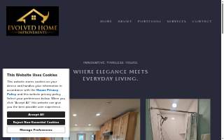 Evolved Home Improvements website