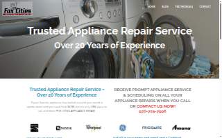 Fox Cities Appliance Repair website
