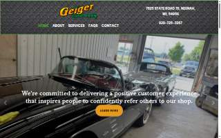 Geiger Auto Body of Neenah website