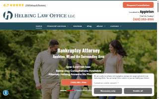 Helbing Law Office, LLC of Neenah website