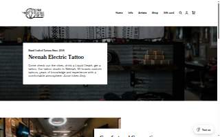 Neenah Electric Tattoo website