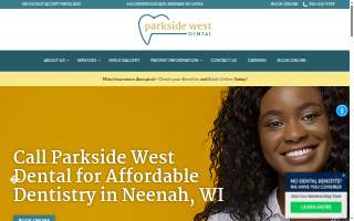 Parkside West Dental website