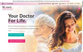 Women's Health Specialists - Neenah website