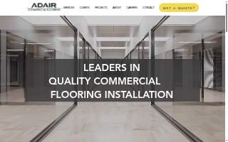 Adair Commercial Flooring website