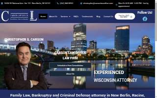 Carson Law Office - Criminal Defense, Bankruptcy & Family Lawyer website