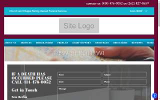 Church and Chapel New Berlin Funeral Home website