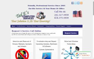 Computer Repair & Services website