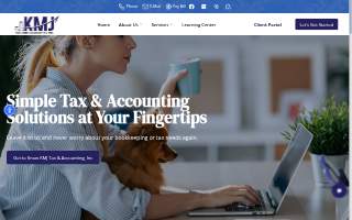 KMJ Tax and Accounting Inc. website