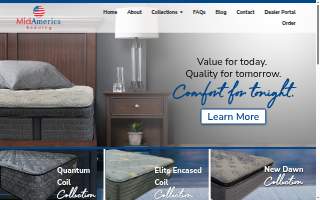 MidAmerica Bedding website