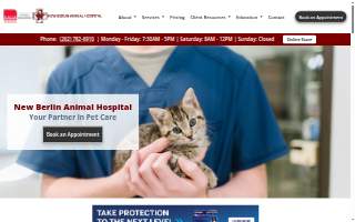 New Berlin Animal Hospital website