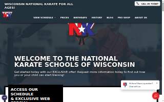 Wisconsin National Karate Kickboxing & Krav Maga website