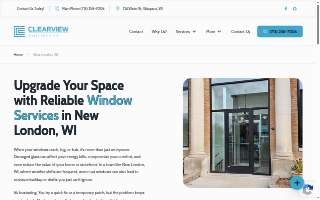 Clearview Glass and Door website