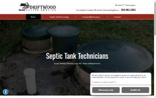Driftwood Septic Service website