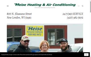 Heise Heating & Air Conditioning LLC website