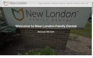 New London Family Dental website