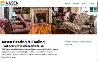 Aasen Heating & Cooling website