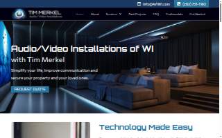 Audio Video Installations website
