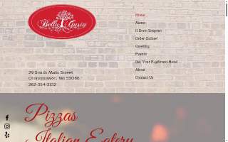 Bella Gusto Italian Deli & Pizzeria website