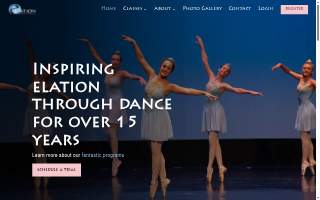 Elation Dance Center website