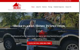 Heartlands Home Inspection website