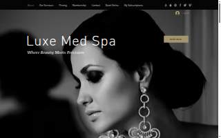 Luxe Med Spa website