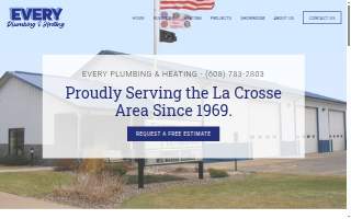 Every Plumbing & Heating, Inc. website