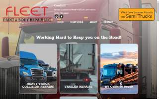 Fleet Paint & Body website