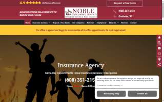 Noble Insurance Services website