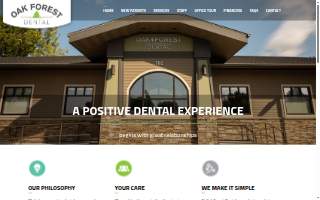 Oak Forest Dental website