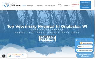 Onalaska Animal Hospital website