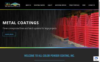 All Color Powder Coating, Inc. website