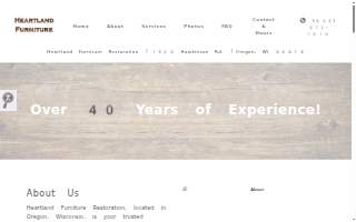 Heartland Furniture Restoration website