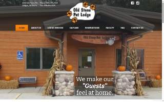 Old Stone Pet Lodge website