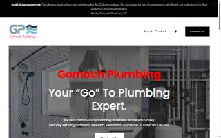 Gomach Plumbing LLC website
