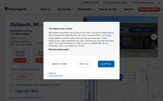 HearingLife of Oshkosh WI website
