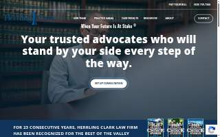 Herrling Clark Law Firm website