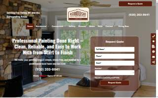 Kenowski Painting Services LLC of Fox Crossing website