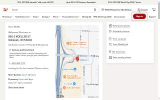 Walgreens Pharmacy website