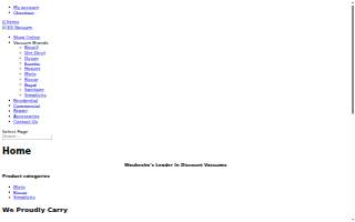 3G Vacuum website