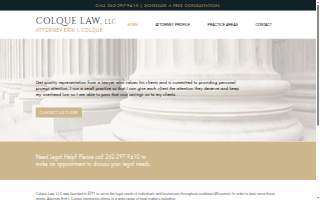 Colque Law, LLC website