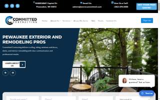 Committed Contracting website
