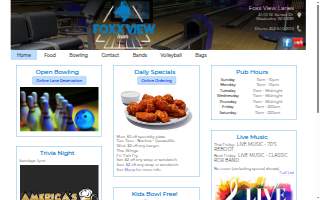 Foxx View Lanes website