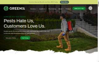 Greenix Pest Control of Pewaukee website