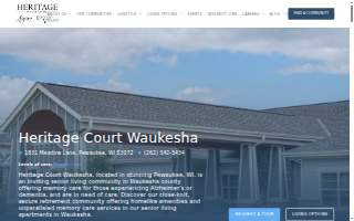 Heritage Court Memory Care website