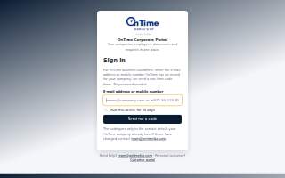 OnTime Handyman website