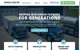 Stanley Walter Septic Tank Cleaning LLC of Pewaukee website