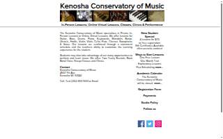Kenosha Conservatory of Music website