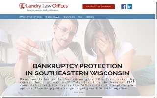 Landry Law Offices LLC of Pleasant Prairie website