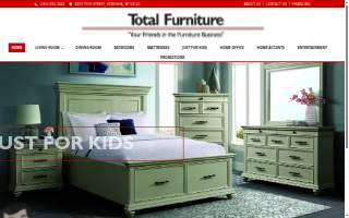 Total Furniture Warehouse of Pleasant Prairie website