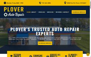 Plover Auto Repair website